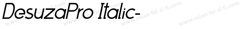 DesuzaPro Italic字体转换
